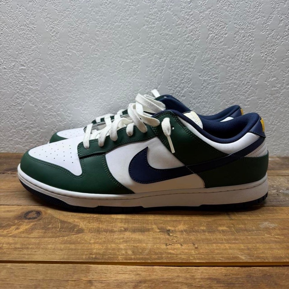 Nike Dunk Low Gorge Green Midnight Navy White DD1391-300 Mens Sneakers - Picture 1 of 7